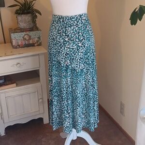 Coldwayer Creek Soft Knit Dotted  Midi Skirt